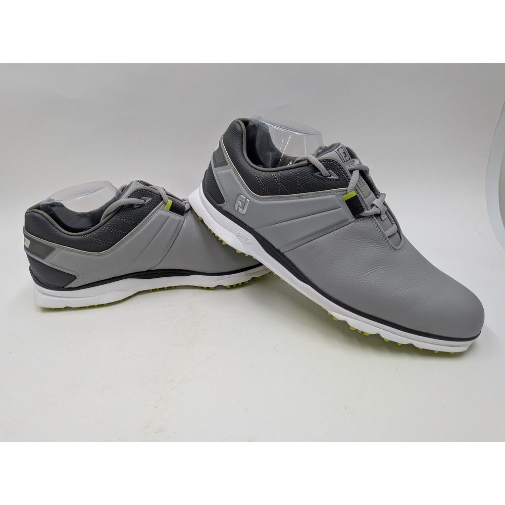 FootJoy Pro SL Mens Golf Shoes Grey Spikeless Leather 53272 Size 11.5 M